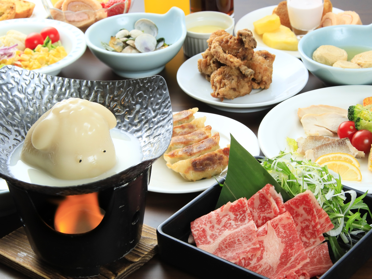 夏季・秋季お食事：地元食材を愉しむハーフビュッフェ